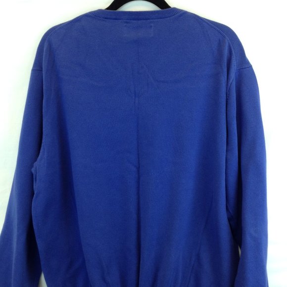 Ralph Lauren Chaps Blue Knit Sweater Pullover Chest Logo - Picture 7 of 10